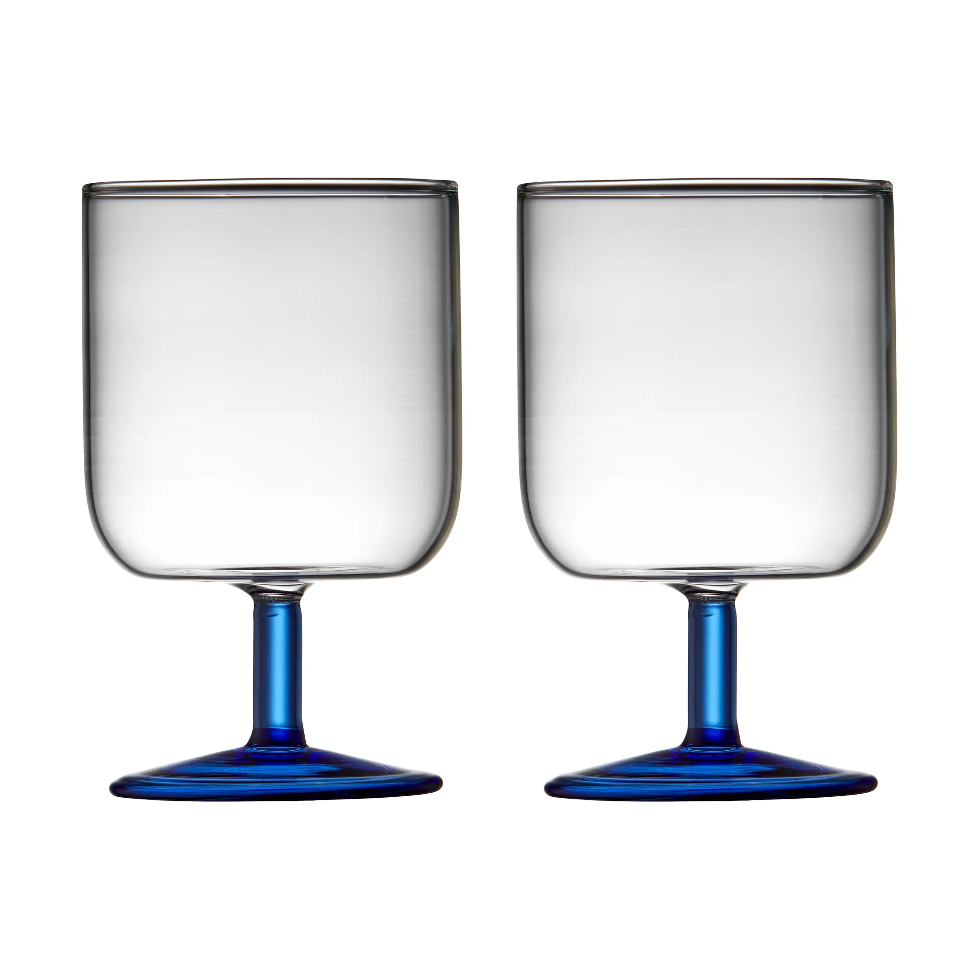 2 Copas de vino Torino 30 cl, Clear-blue Lyngby Glas