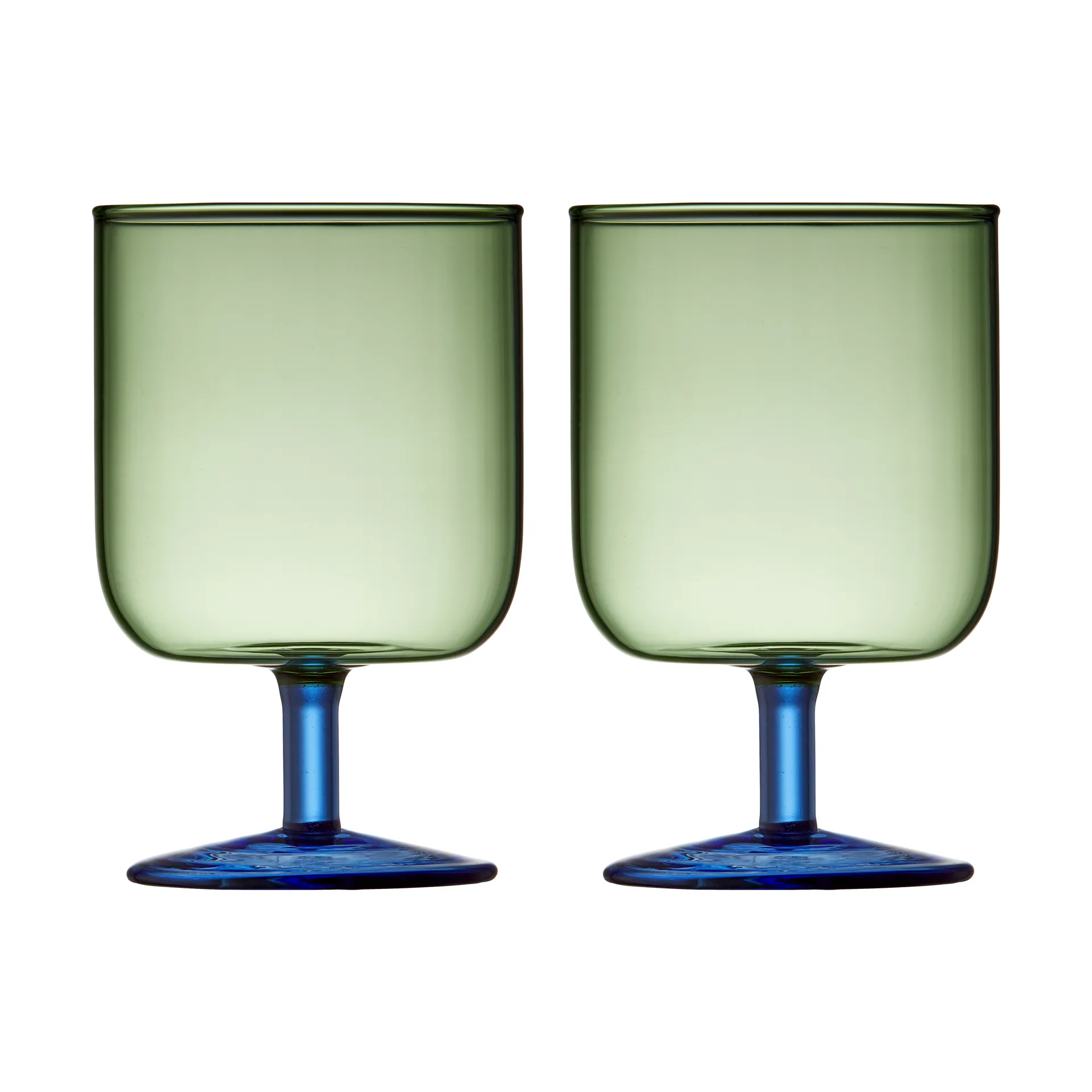 2 Copas de vino Torino 30 cl, Green-blue Lyngby Glas