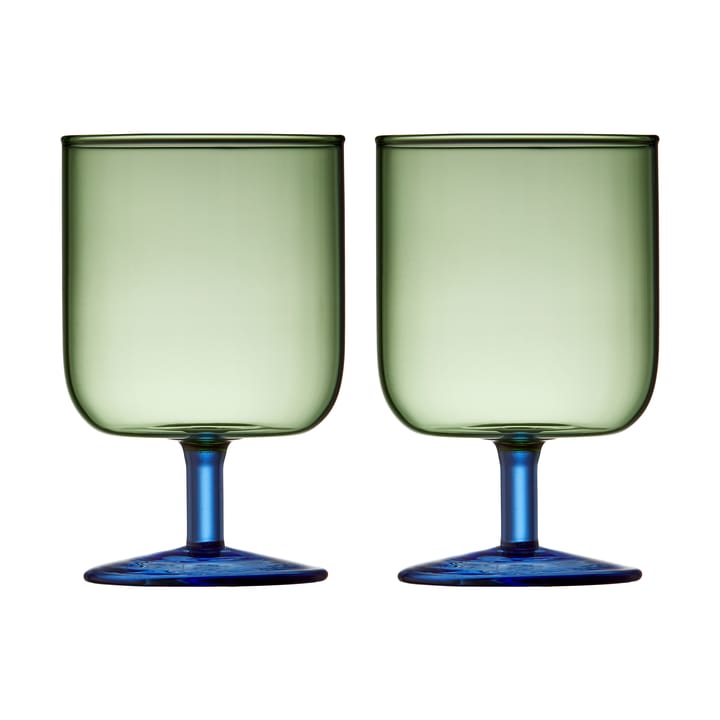 2 Copas de vino Torino 30 cl - Green-blue - Lyngby Glas