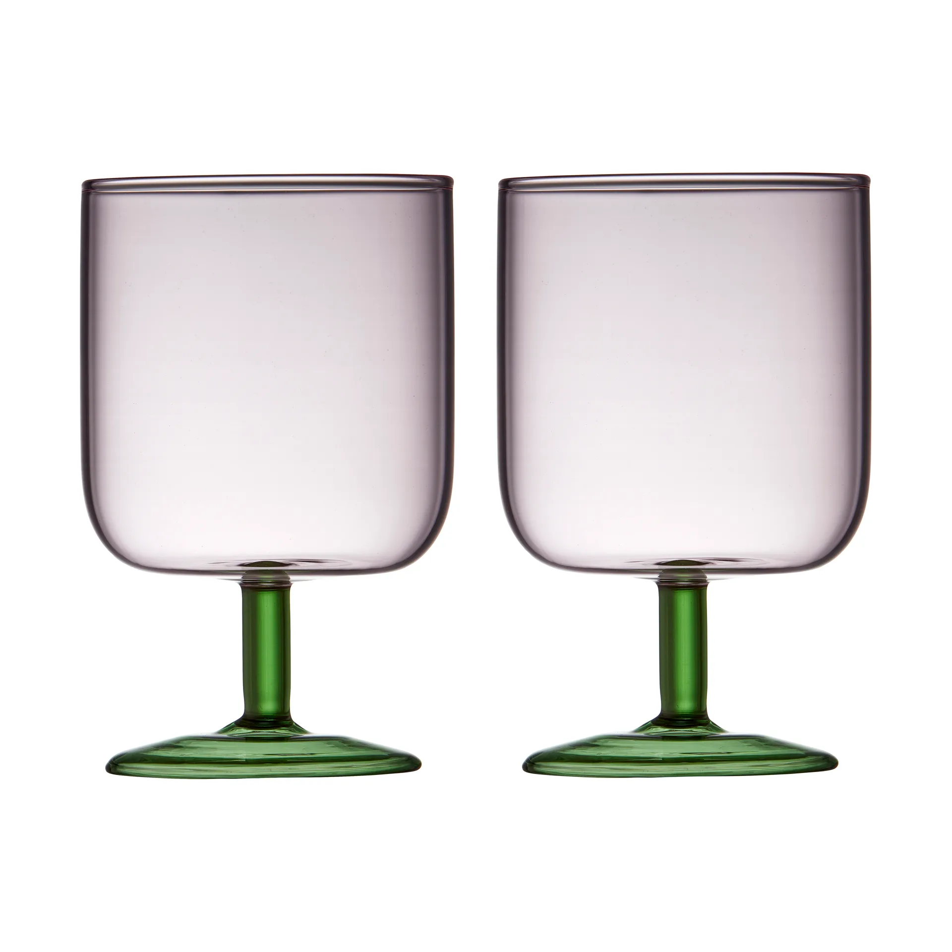 2 Copas de vino Torino 30 cl, Pink-green Lyngby Glas