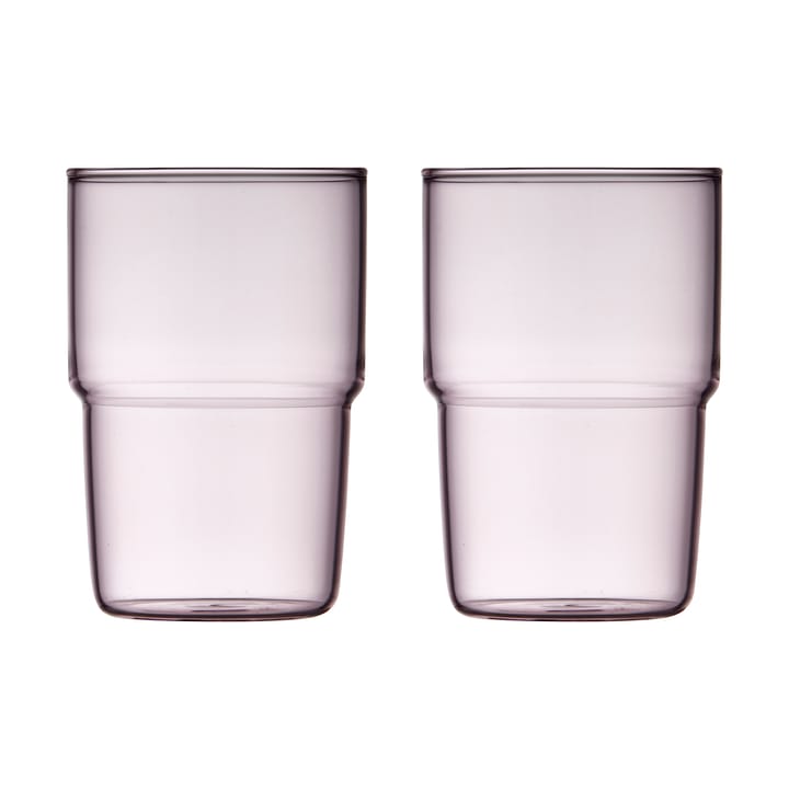 2 Vasos Torino 40 cl - Pink - Lyngby Glas