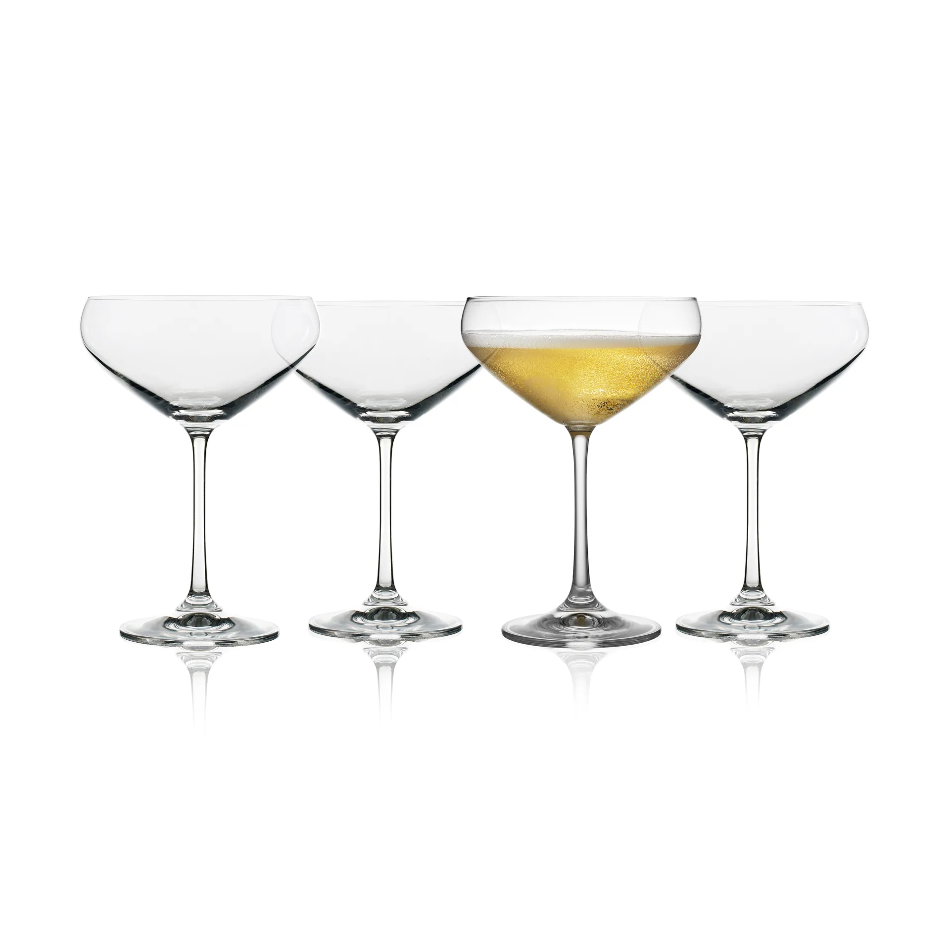 4 Copas de champagne coupe Juvel 34 cl, Cristal Lyngby Glas