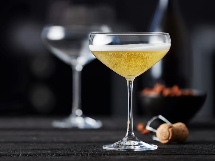4 Copas de champagne coupe Juvel 34 cl, Cristal Lyngby Glas