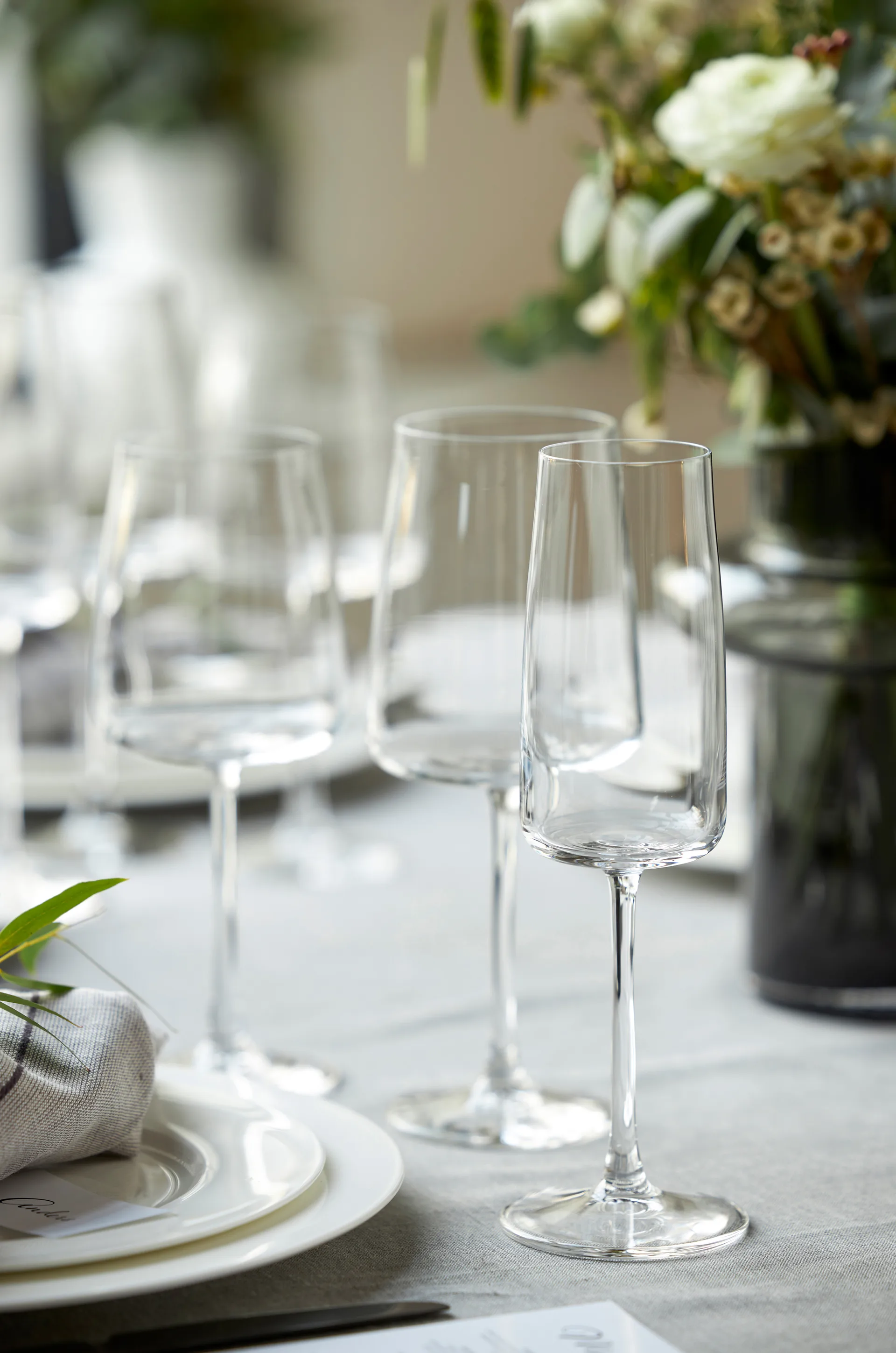 4 Copas de champagne Zero 30 cl, Cristal Lyngby Glas