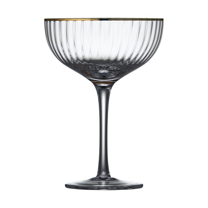 4 Copas de cóctel Palermo Gold 31,5 cl, Transparente-oro Lyngby Glas