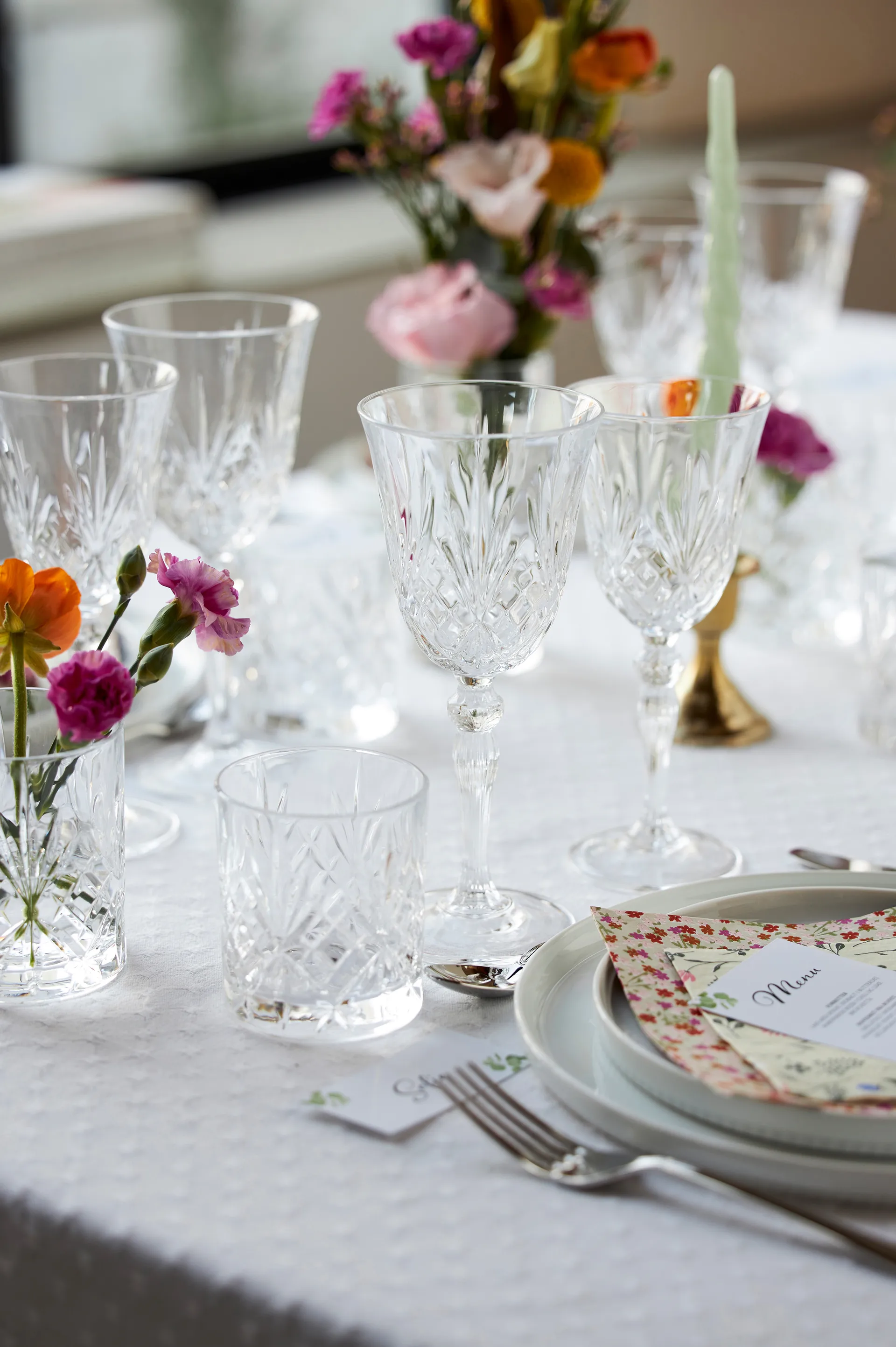 4 Copas de vino blanco Melodia 21 cl, Cristal Lyngby Glas