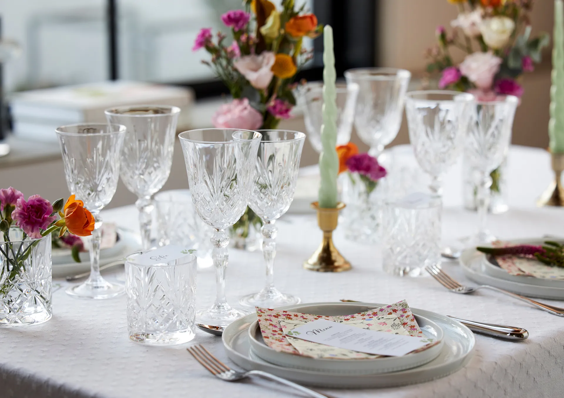 4 Copas de vino blanco Melodia 21 cl, Cristal Lyngby Glas