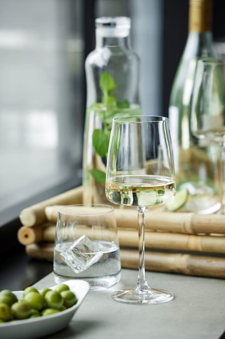 4 Copas de vino blanco Zero 43 cl, Cristal Lyngby Glas
