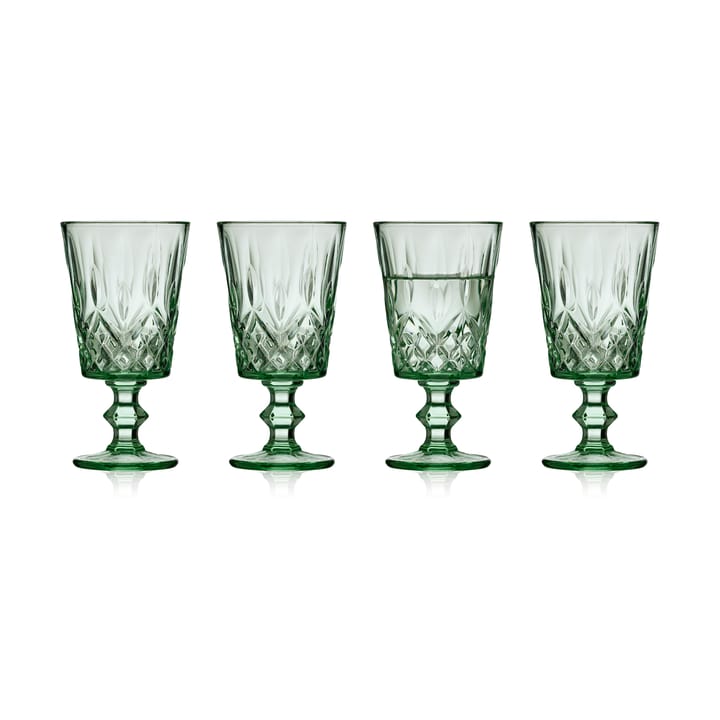 4 Copas de vino Sorrento 29 cl - Verde - Lyngby Glas