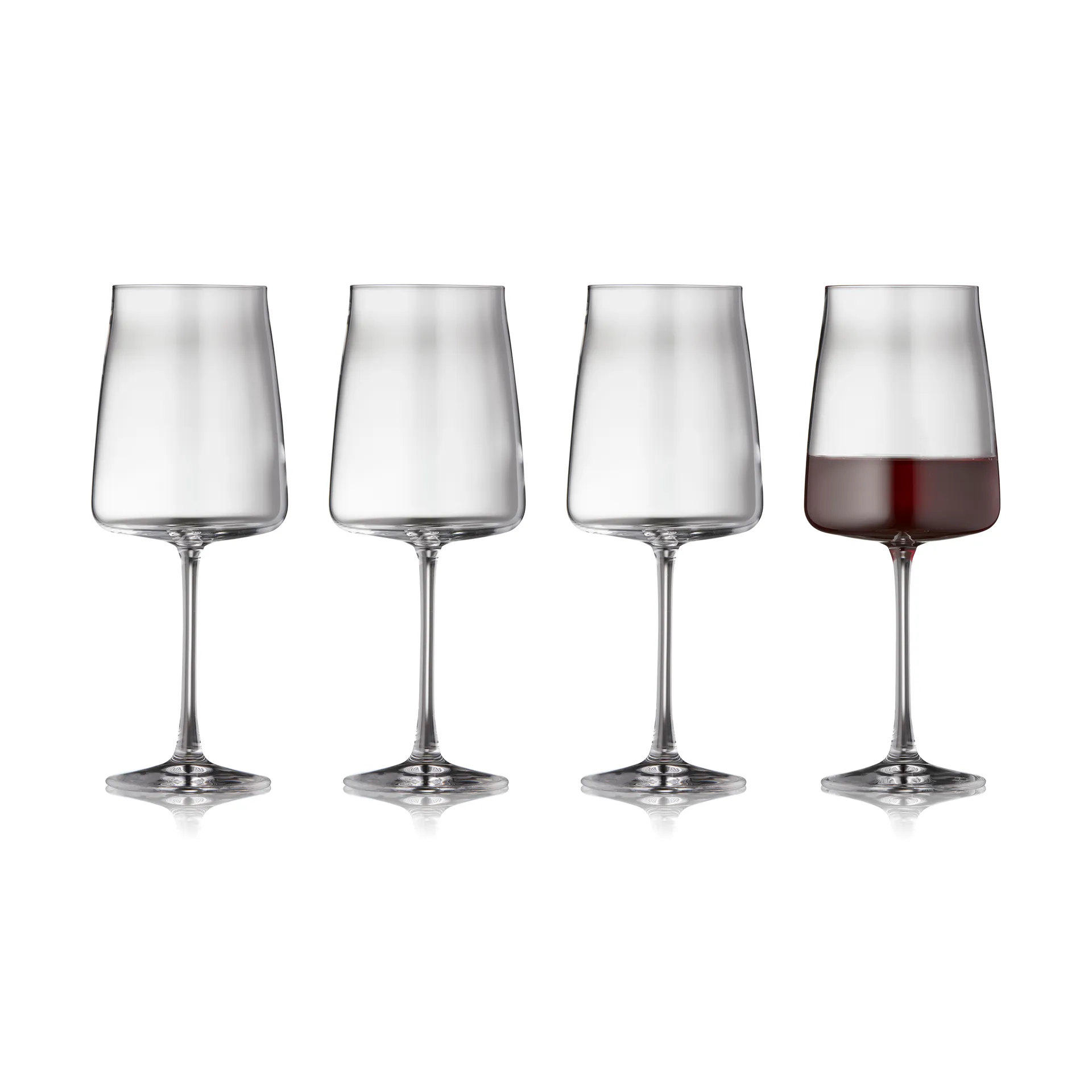 4 Copas de vino tinto Zero 54 cl, Cristal Lyngby Glas