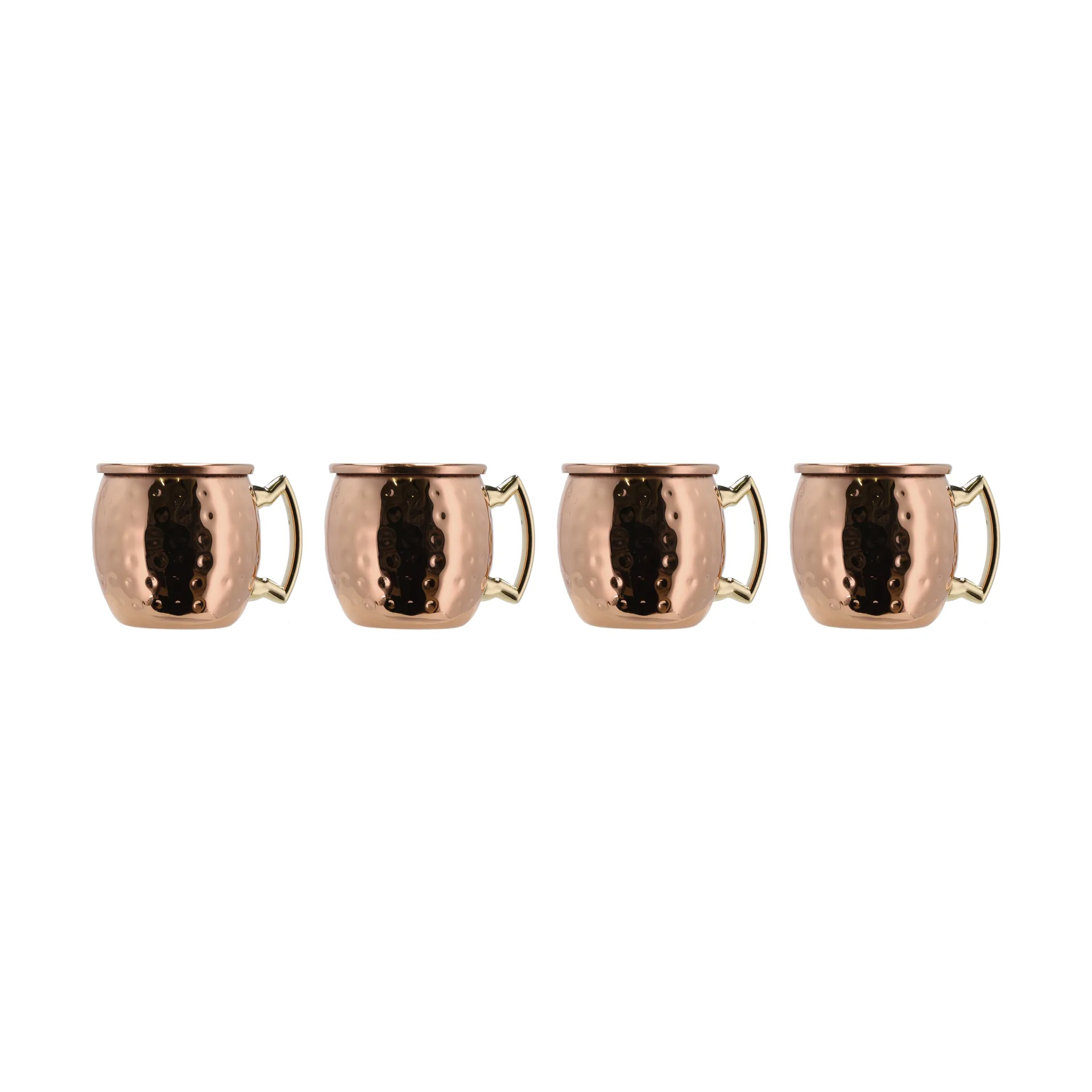4 mini vasos de chupito Moscow mule 8 cl, Cobre Lyngby Glas