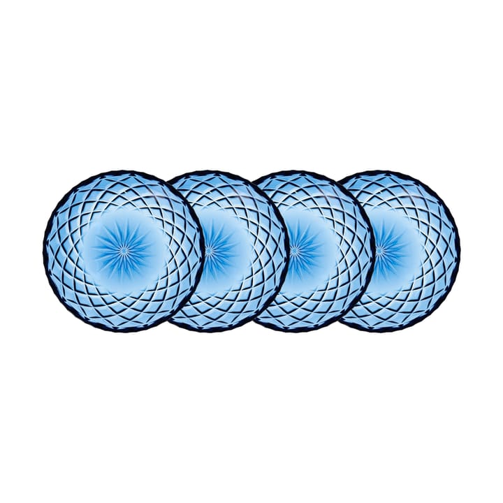4 Platillos Sorrento Ø16 cm - Azul - Lyngby Glas