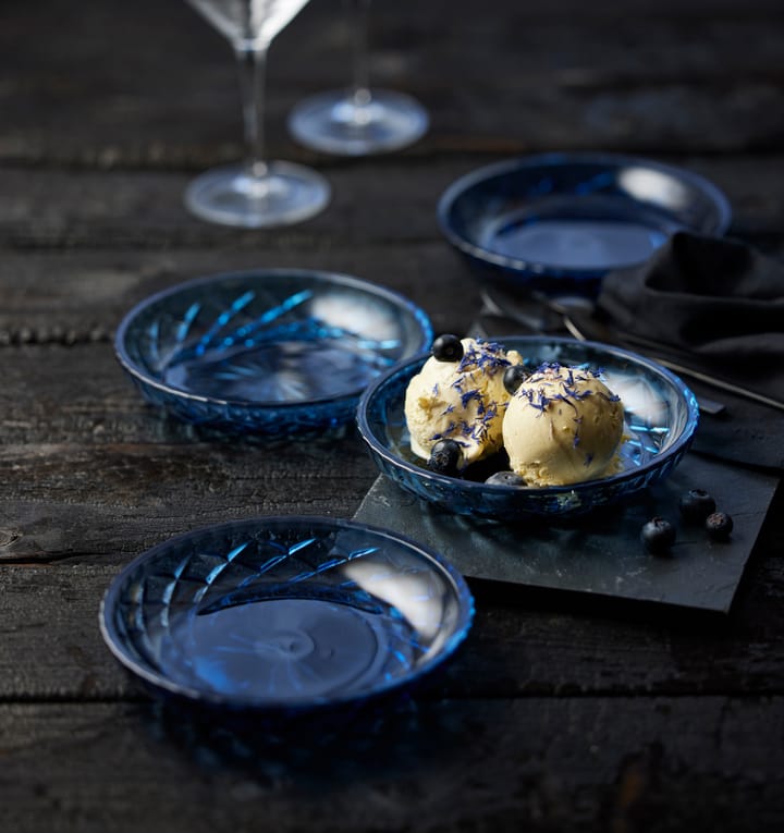 4 Platillos Sorrento Ø16 cm, Azul Lyngby Glas