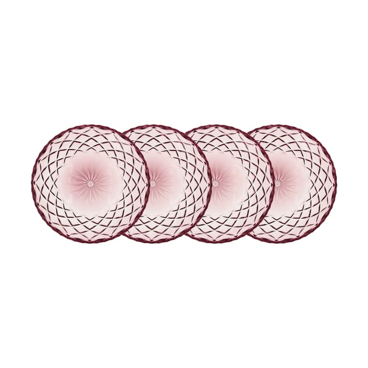 4 Platillos Sorrento Ø16 cm - Rosa - Lyngby Glas