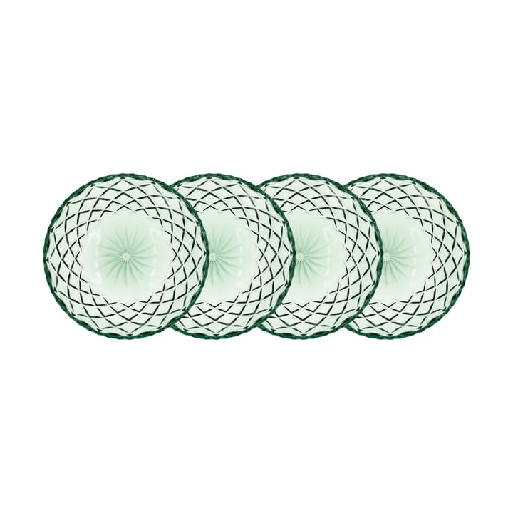 4 Platillos Sorrento Ø16 cm - Verde - Lyngby Glas