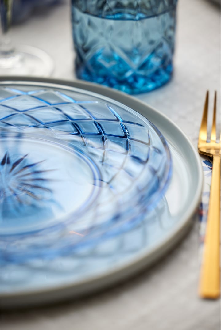 4 Platos Sorrento Ø21 cm, Azul Lyngby Glas