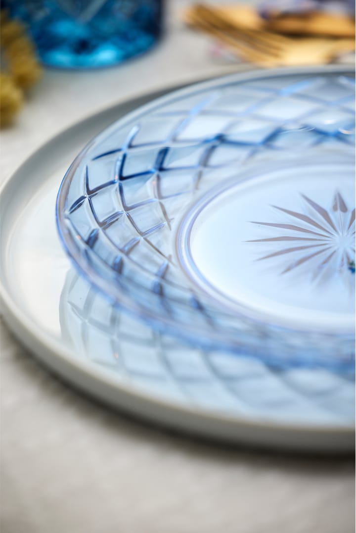 4 Platos Sorrento Ø21 cm, Azul Lyngby Glas