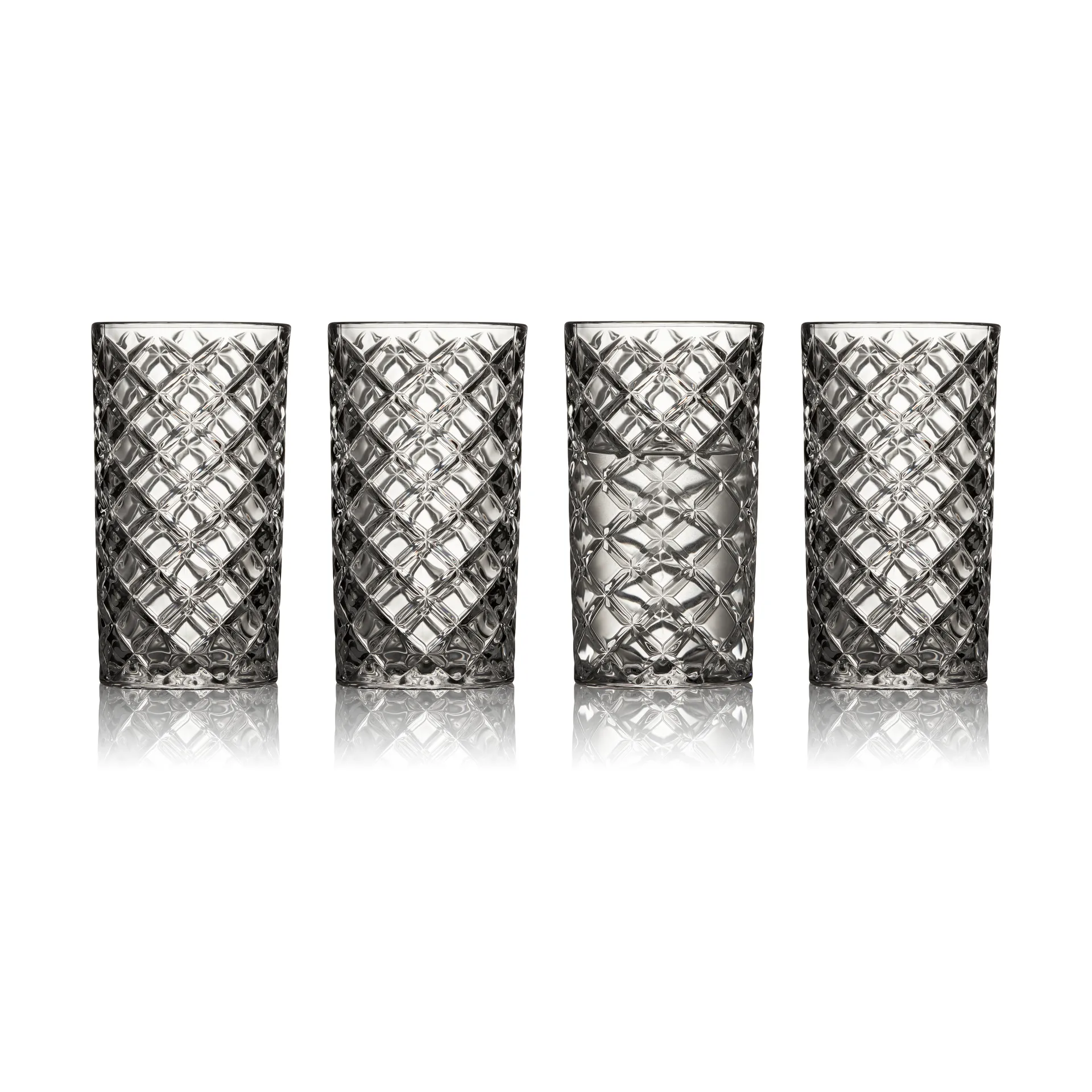 4 Vasos altos Sevilla 41 cl, Clear Lyngby Glas