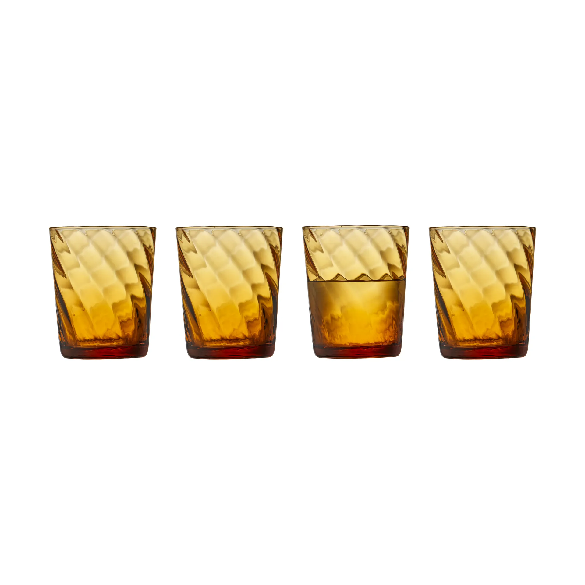 4 Vasos de agua Vienna 30 cl, Amber Lyngby Glas