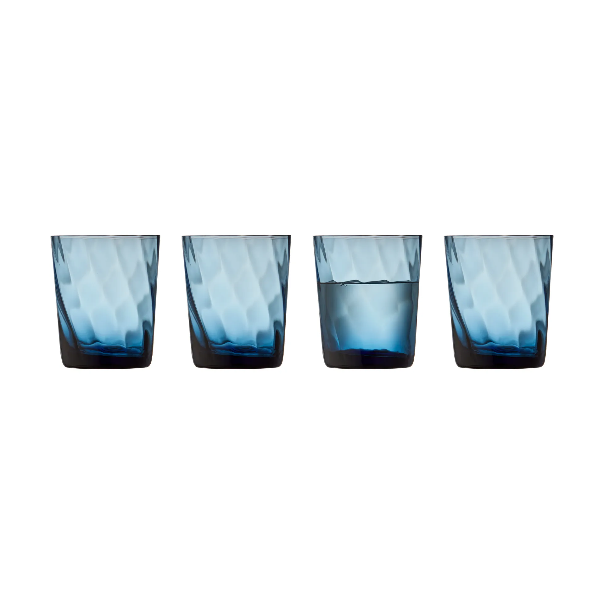 4 Vasos de agua Vienna 30 cl, Blue Lyngby Glas
