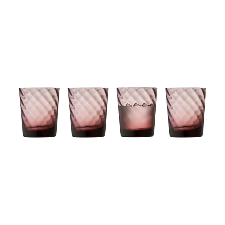 4 Vasos de agua Vienna 30 cl - Pink - Lyngby Glas