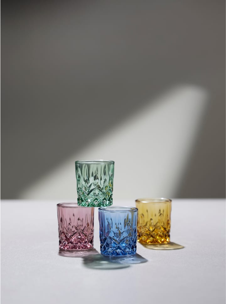 4 Vasos de chupito Sorrento 4 cl - Azul - Lyngby Glas