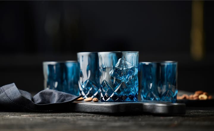 4 Vasos de whisky Sorrento 32 cl - Blue - Lyngby Glas