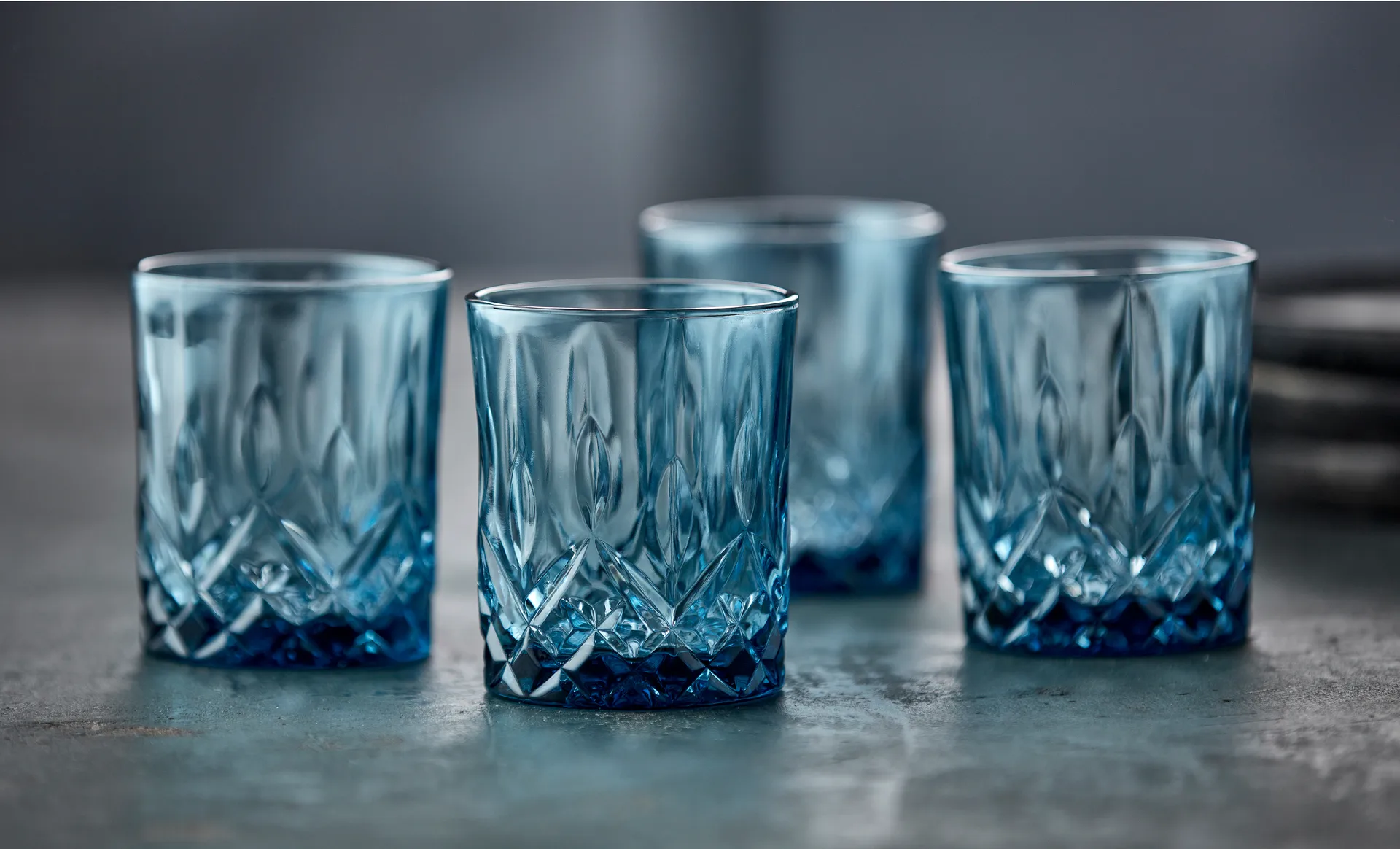 4 Vasos de whisky Sorrento 32 cl, Blue Lyngby Glas