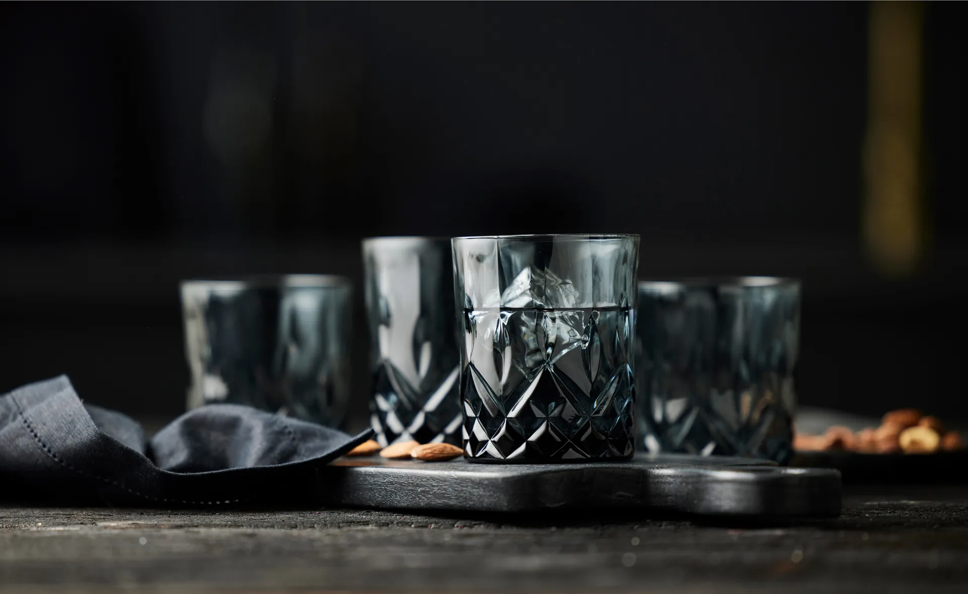 4 Vasos de whisky Sorrento 32 cl, Smoke Lyngby Glas