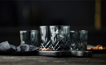 4 Vasos de whisky Sorrento 32 cl - Smoke - Lyngby Glas