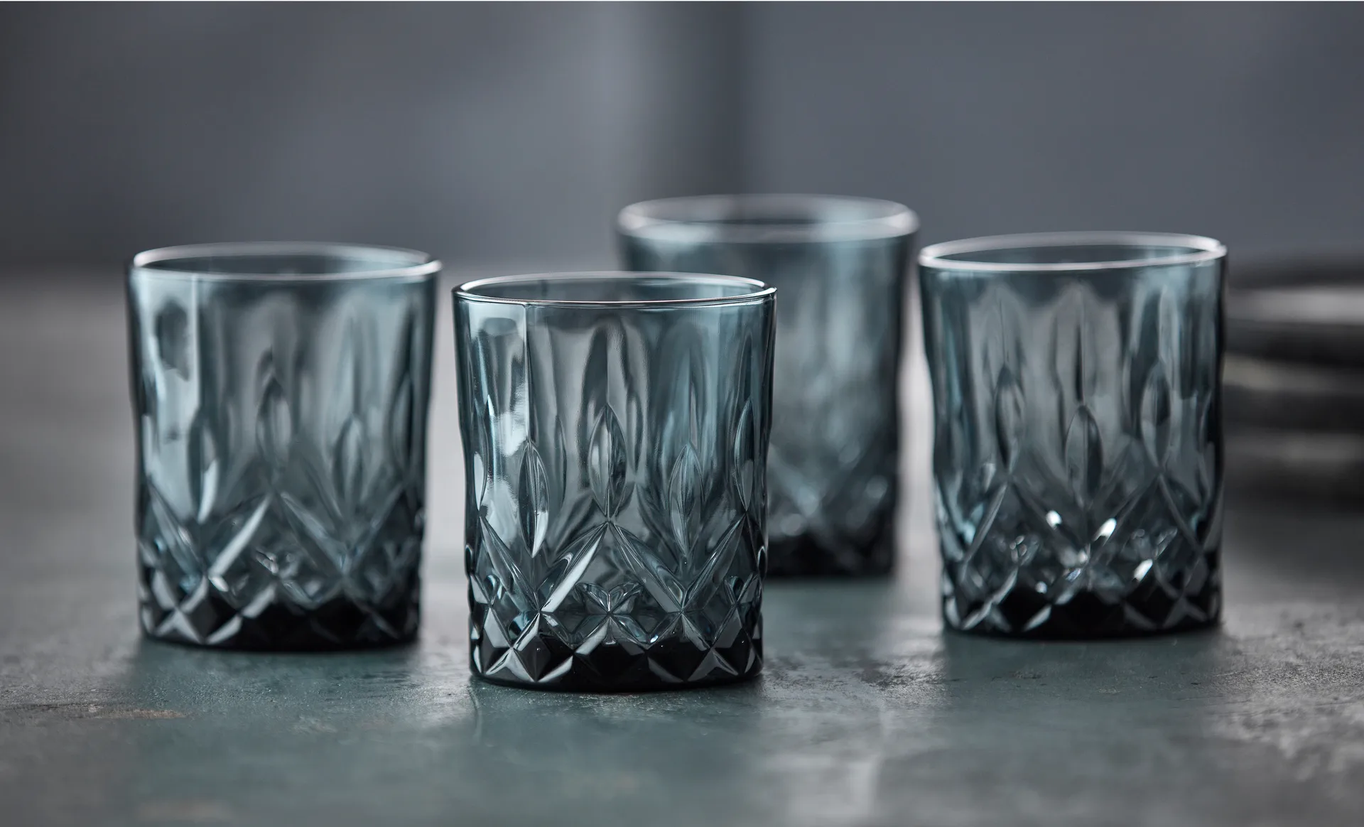 4 Vasos de whisky Sorrento 32 cl, Smoke Lyngby Glas