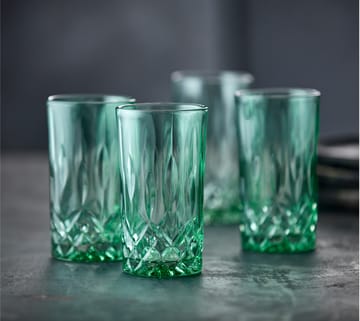 4 Vasos Sorrento highball 38 cl 4-pack - Green - Lyngby Glas