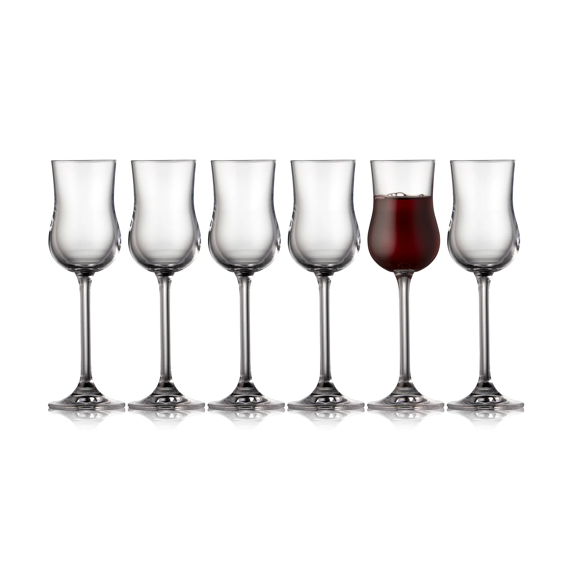 6 Copas de vino de Oporto Juvel 9 cl, Cristal Lyngby Glas