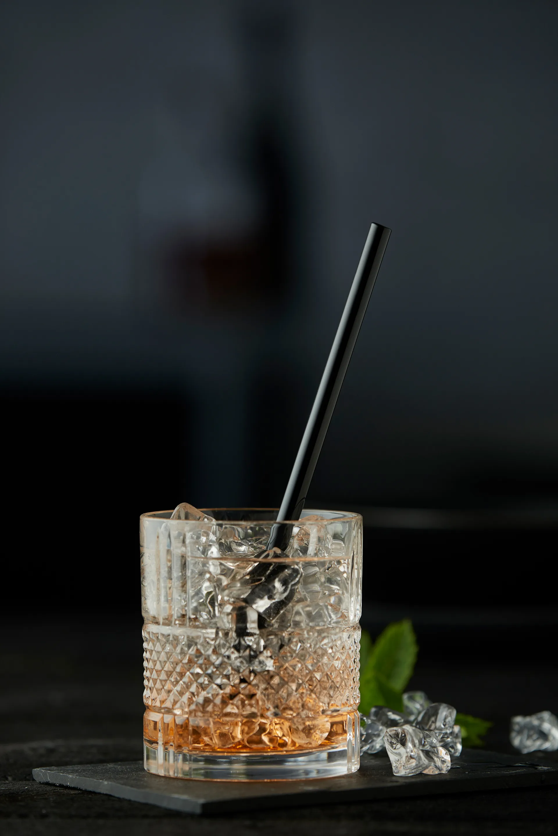 6 Pajitas Lyngby Glas 14,5 cm, Negro Lyngby Glas