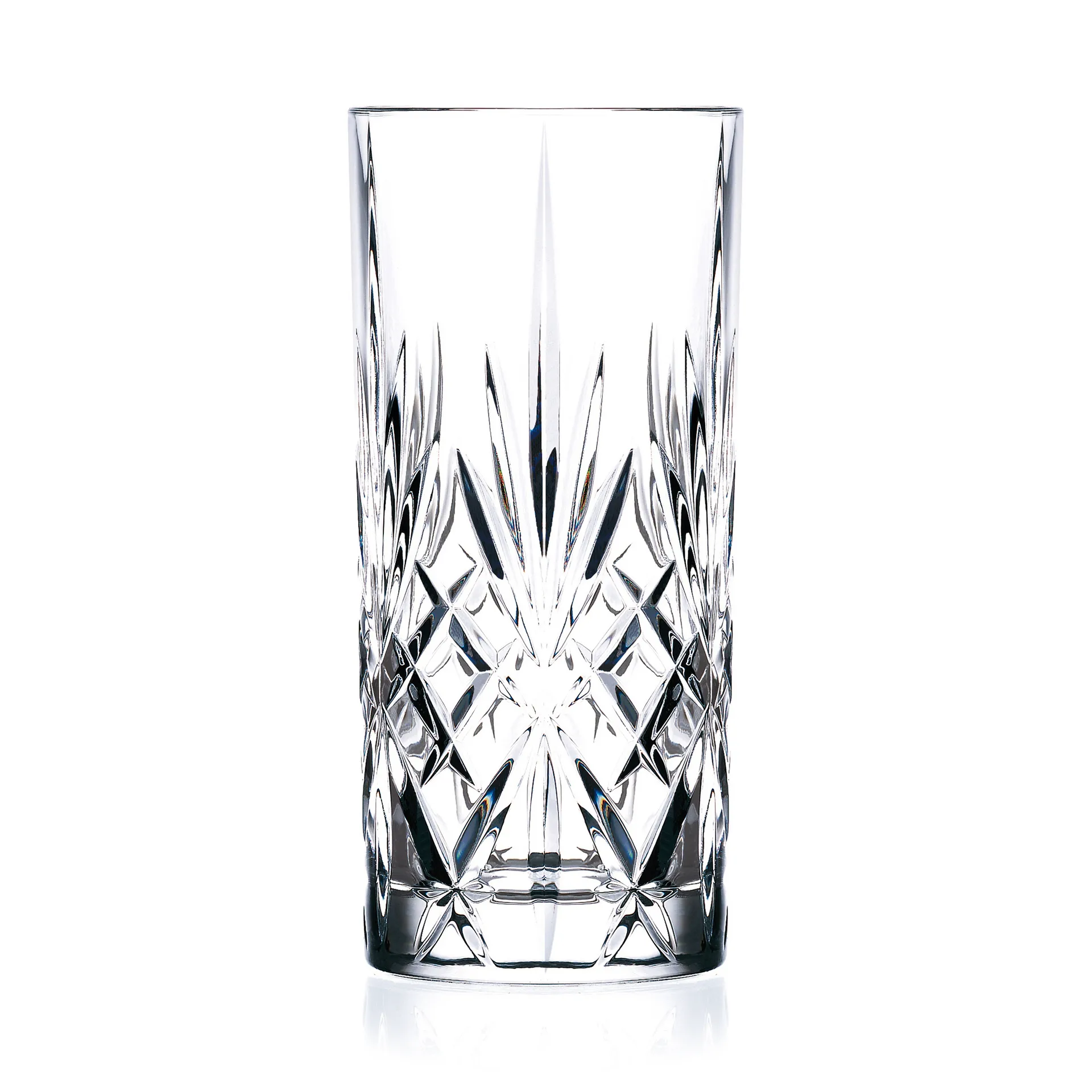 6 Vasos alargados Melodia 36 cl, Cristal Lyngby Glas