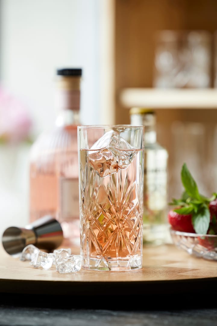 6 Vasos alargados Melodia 36 cl, Cristal Lyngby Glas