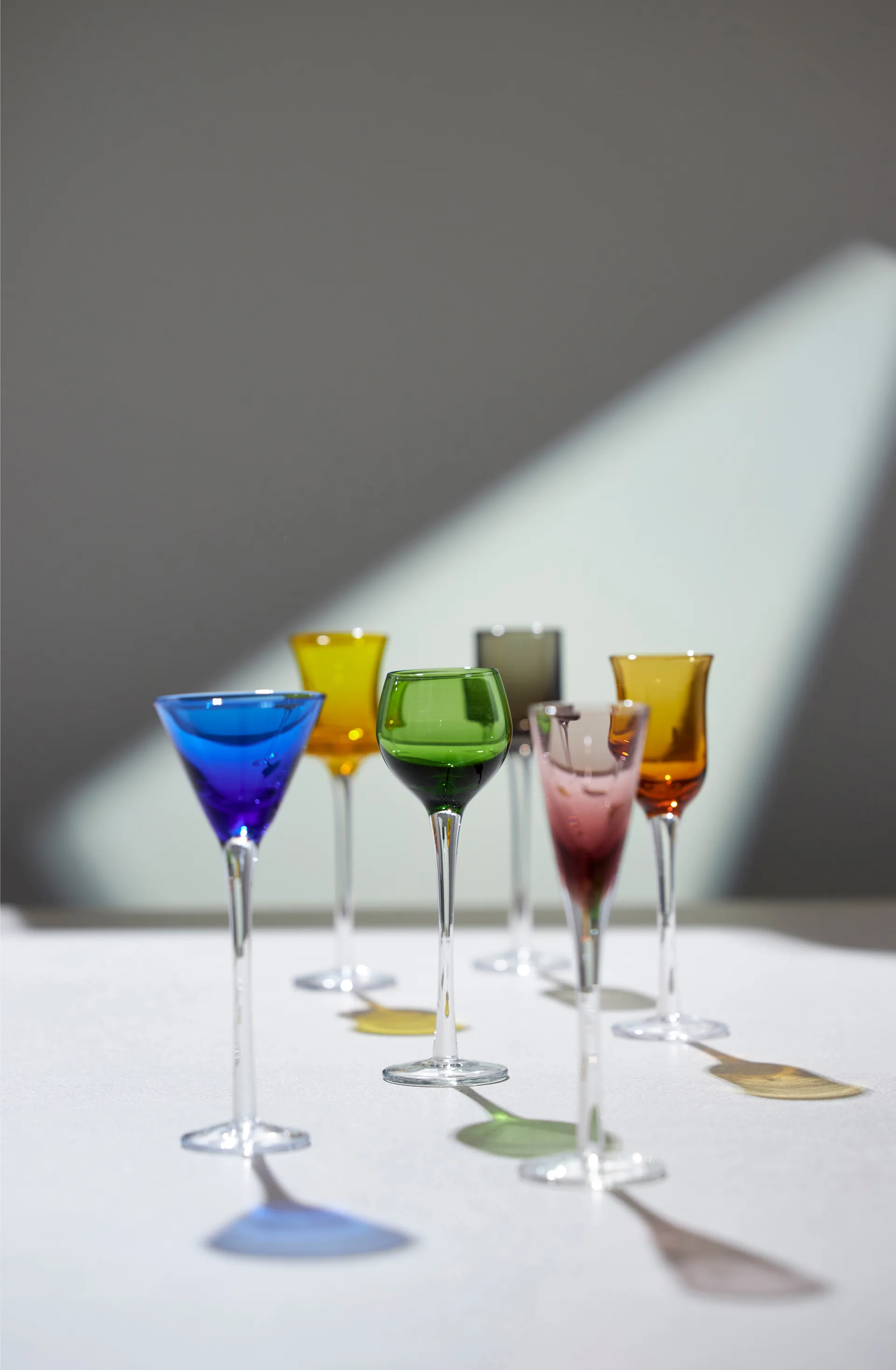 6 Vasos de chupito Lyngby Glas 2,5-5 cl, Mix Lyngby Glas