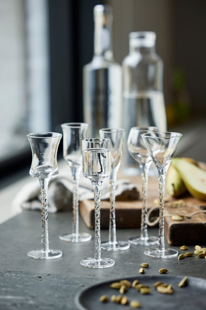 6 Vasos de chupito Rom 2,5-5 cl, Transparente Lyngby Glas