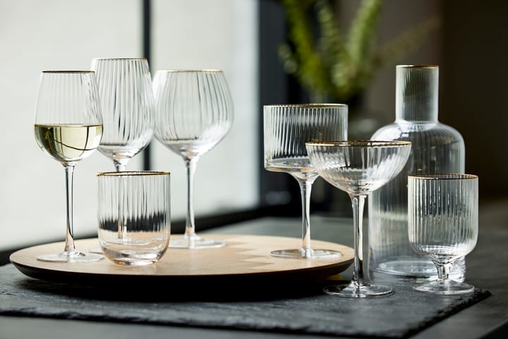 Jarra Palermo Gold 1,5 l, Transparente-oro Lyngby Glas