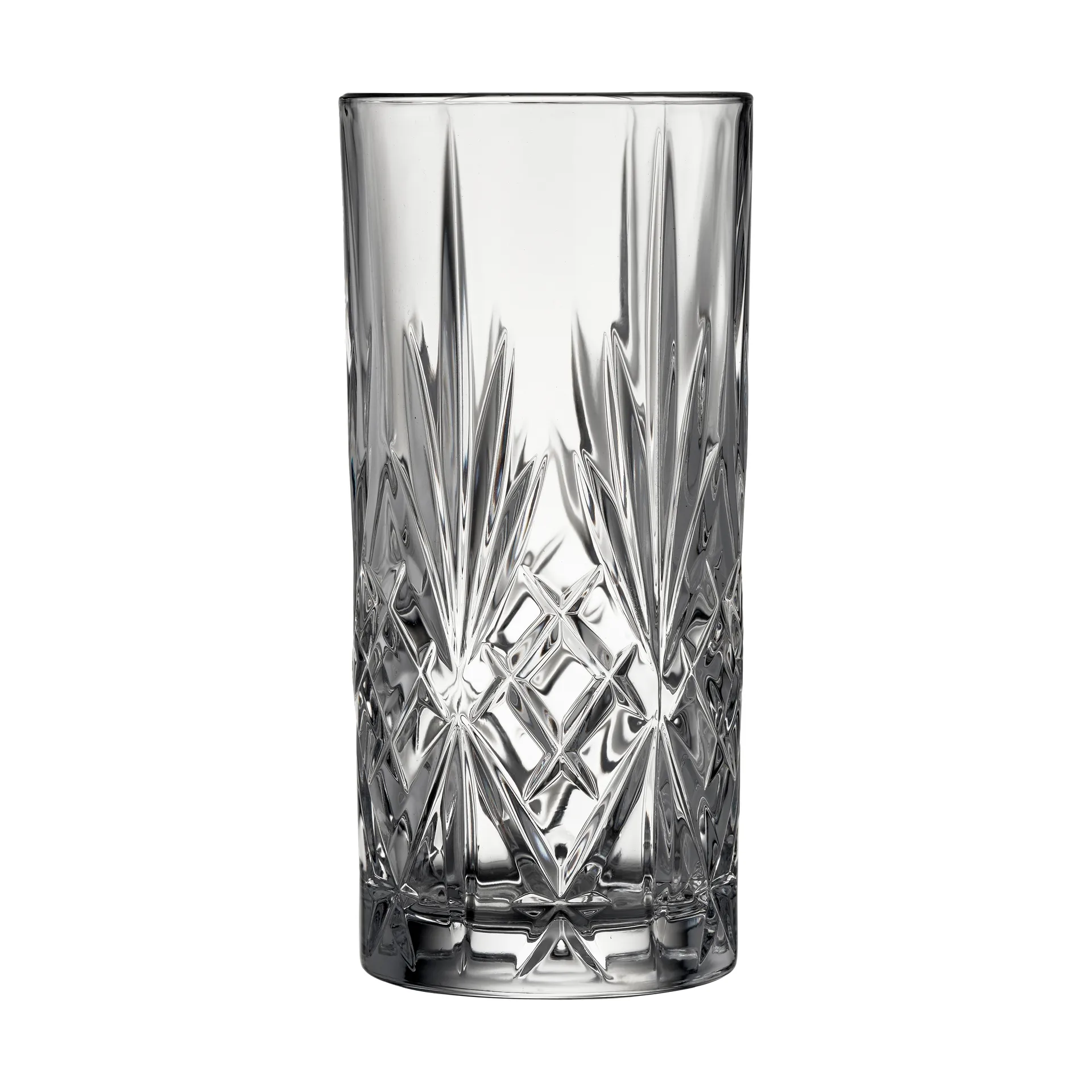 Jarra y vasos alargados Melodia 7 piezas, Cristal Lyngby Glas