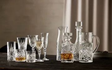 Jarra y vasos alargados Melodia 7 piezas - Cristal - Lyngby Glas