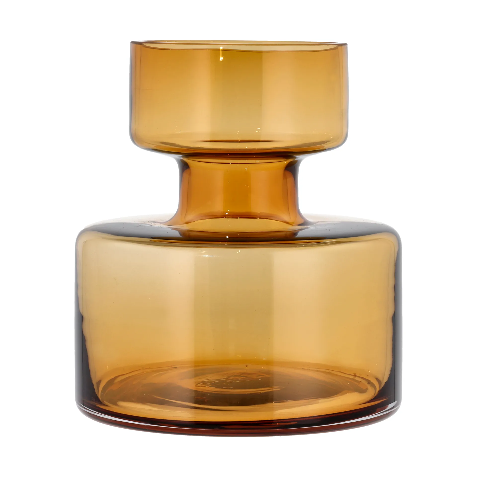 Jarrón Tubular vidrio 20 cm, Amber Lyngby Glas