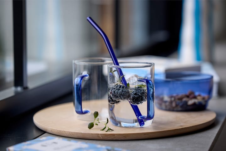 Pajitas Lyngby Glas 21,5 cm, 4-pack, Azul Lyngby Glas