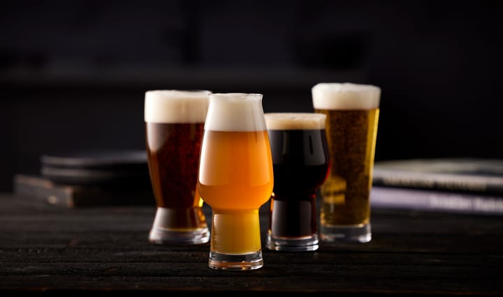 Set de 4 copas de cerveza Lyngby Glas - Cristal - Lyngby Glas