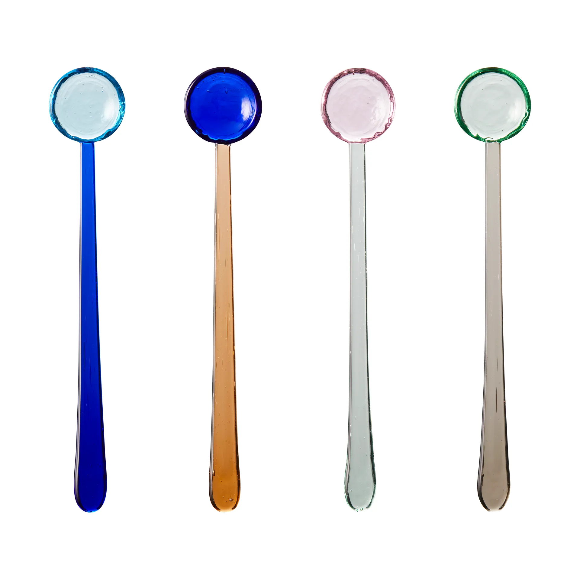 Set de 4 cucharas de vidrio Torino 18 cm, Mix Lyngby Glas