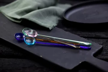 Set de 4 cucharas de vidrio Torino 18 cm - Mix - Lyngby Glas