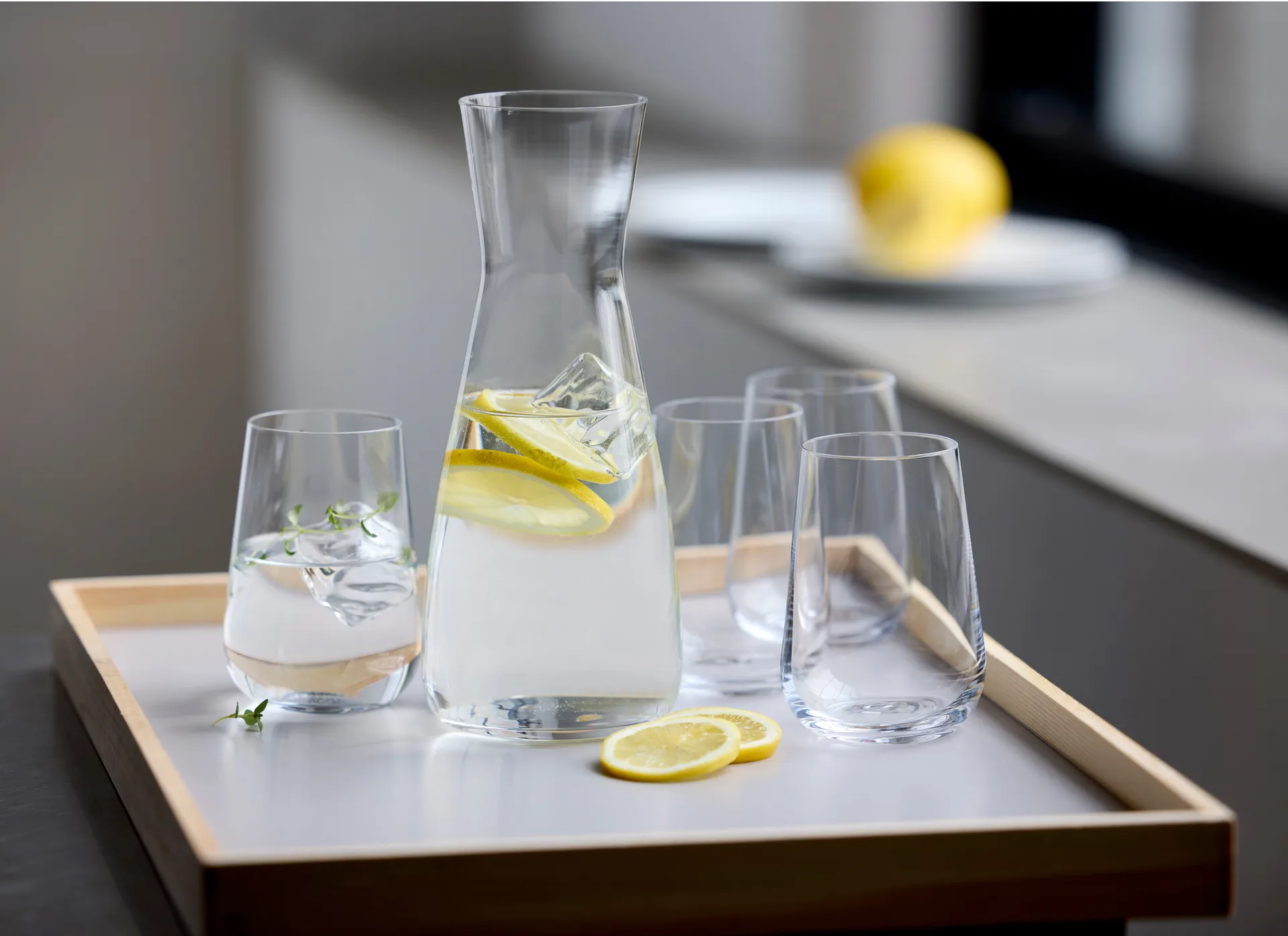 Set de carafe Juvel, 5 piezas, Cristal Lyngby Glas