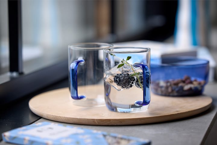 Taza de cristal Torino 40 cl, Azul Lyngby Glas
