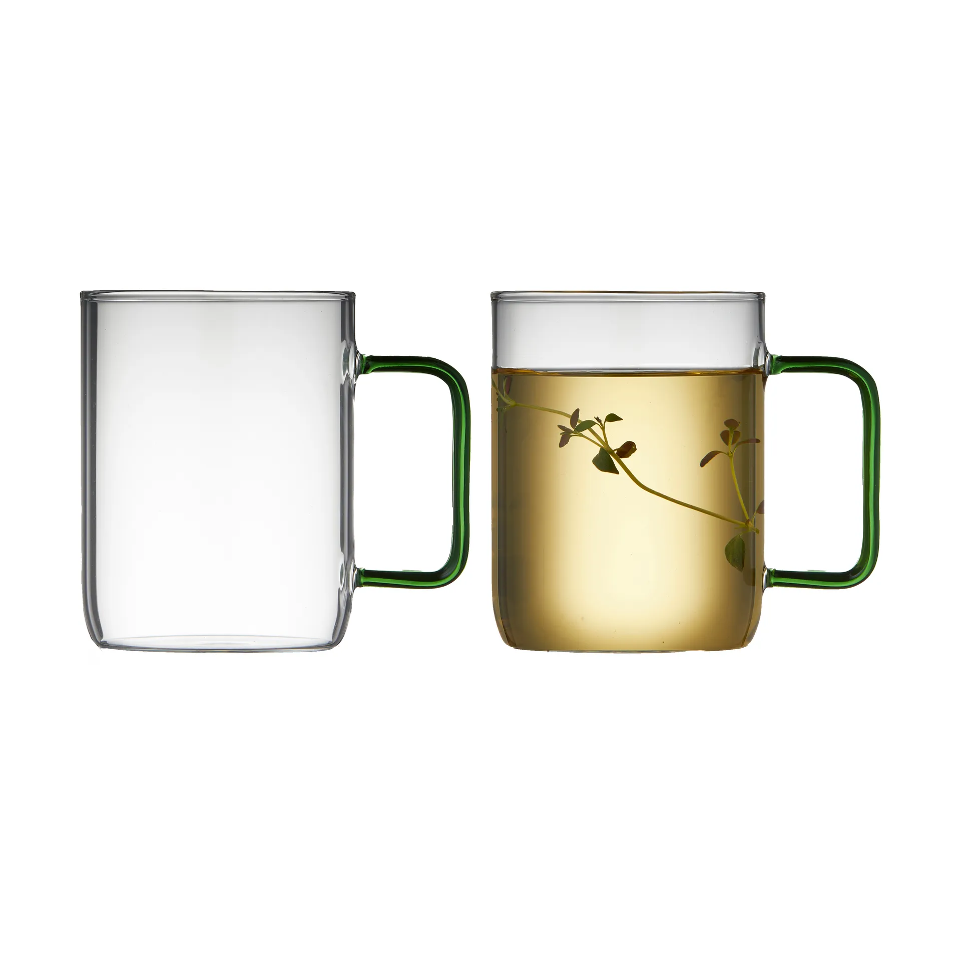 Taza de cristal Torino 40 cl, Verde Lyngby Glas