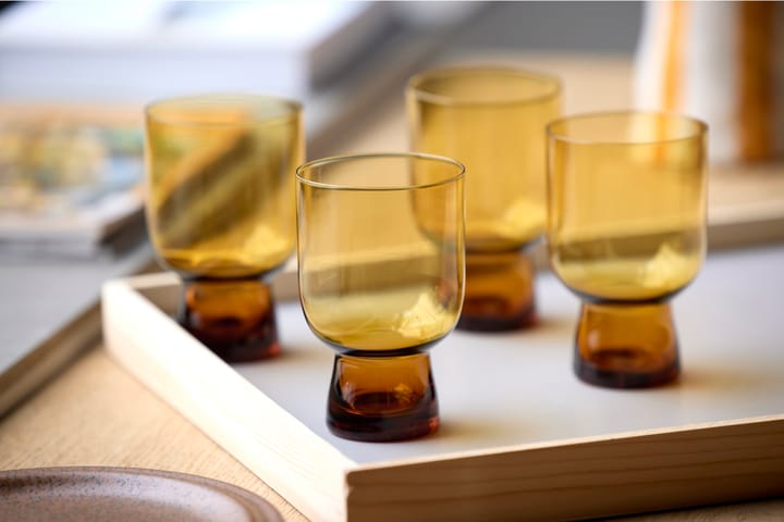 Vasos Sorrento 30 cl, 4-pack, Amber Lyngby Glas